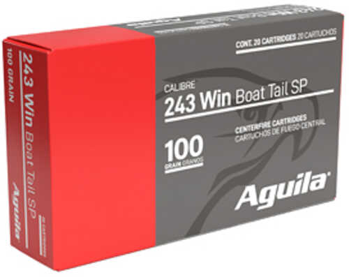 Aguila Ammunition Rifle 243 Winchester 100 Grain Soft Point 20 Round Box 8047AG