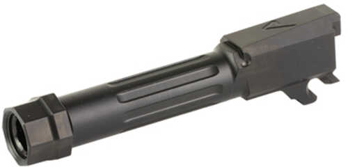 Agency Arms Mid Line Barrel 9MM DLC Finish Black Threaded and Fluted Fits Sig Sauer P365 MLP365TFDLC