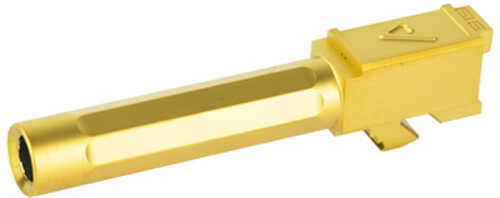 Agency Arms Premier Line Barrel 9MM Titanium Nitride Finish Gold Fluted Fits Glock 19 Gen 1-4