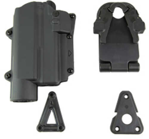 Rapid Force Rapid Force Level 2 Duty Holster Fits GLOCK 19/19X/45/22/17 with Large Light (X300/TLR-1) Right Hand Black R