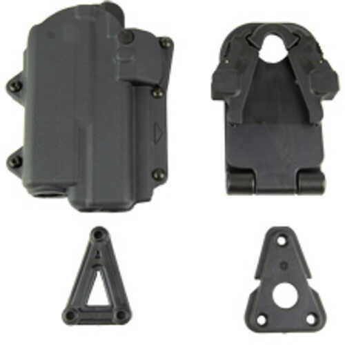 Rapid Force Rapid Force Level 2 Duty Holster Fits GLOCK 17/22/47 with Compact Light (TLR-7/Sig Foxtrot 1) Right Hand Bla