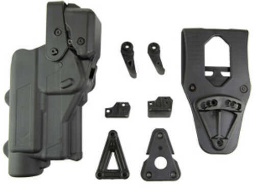 Rapid Force Rapid Force Level 3 Duty Holster Fits GLOCK 19 with Large Light (X300/TLR-1) Right Hand Black R3-M-0057-BK-R