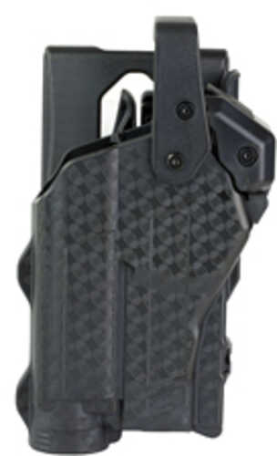 Rapid Force Duty Holster Outside The Waistband Level 3 Retention Fits Sig P320 With Light And Red Do