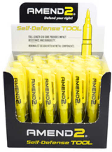 Amend2 G10 Self-Defense Pen Yellow Display with 24 Pens SDTOOLDISPYLW