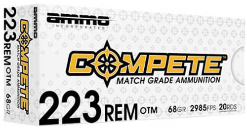 Ammo Inc Compete 223 Remington 68 Grain Open Tip Match Bullet 20 Round Box 223068-OTM-A20