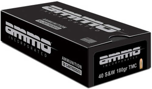 40 S&W 180 Grain FMJ 50 Rounds Ammo Inc Ammunition