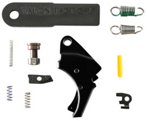 Apex Tactical SPECIALTIES 100167 Curved Forward Set Trigger Kit S&W M&P 2.0 Black Anodized 3-4 Lbs Right