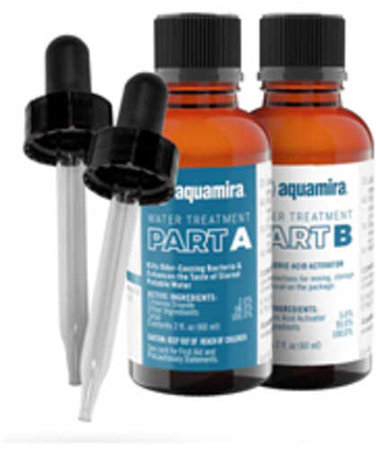 Aquamira Water Treatment Drops 2 Oz Bottles Treats Up To 30 Gallons Of Water 67206