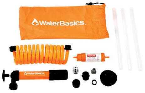 Aquamira WaterBasics Emergency Pump and Filter Kit Red Line - Virus Bacteria Cyst Protection Filters up to 12