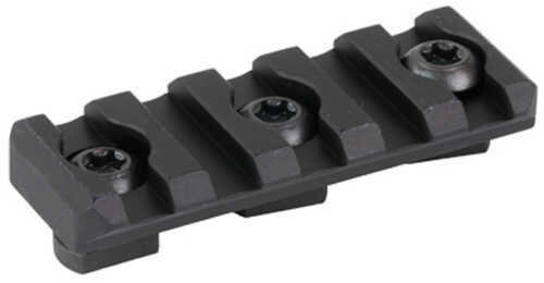 Arisaka Defense Low Profile Rail Fits Picatinny M-LOK 5 Slot Anodized Finish Black LPR-M