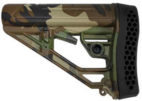 Adaptive Tactical EX Performance Adjustable Stock Woodland Camo Fits AR Rifles