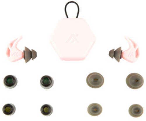 AXIL X20 Earplugs Soft Pink Includes (3) Silicon Tips (2) Foam Tips and Pocket Carry Case X20-PINK