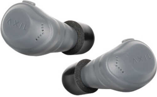 AXIL XCOR-R Digital Tactical Earbuds Includes Charging Case USB-C Charging Cable Ear Tips Matte Finish Gray XCOR-DIG-R