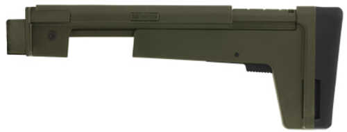 B5 Systems AK Stocked Fixed Fits AKM Pattern Stamped Receivers Matte Finish Olive Drab Green AKM-1500