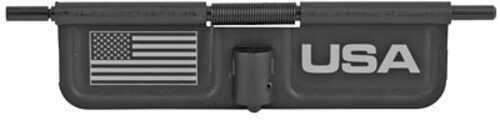 Bastion American Flag AR-15 Ejection Port Dust Cover Black/White Finish Laser Engraved On Open Side Only