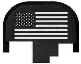 Bastion Slide Back Plate American Flag Black and White Fits S&W M&P BASMP-SLD-BW-USAFLG