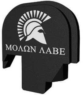 Bastion Slide Back Plate Molon Labe Black and White Fits S&W M&P Shield 9/40 BASMPS-SLD-BW-SMOLON