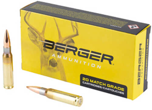 Berger Bullets Elite Hunter 308 Winchester 168 Grain Boat Tail 20 Rounds per Box 65-60040