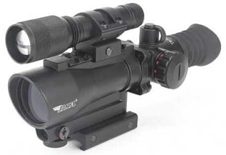 Bsa Optics Tactical Weapon Rifle Scope 1X 30 Red Dot Black 650 Nm 3R Red Laser And 140 Lumen Flashlight Fully Multi Coat