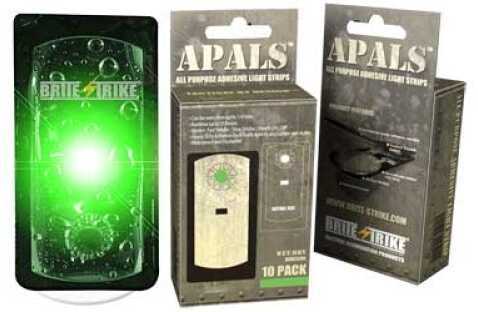 Brite-Strike APALS All Purpose Adhesive Light Strips 10 Crush-Proof Green APALS10-Grn