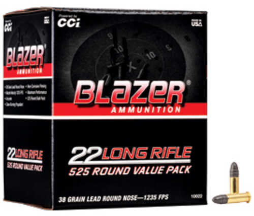 22 Long Rifle 38 Grain Lead Round Nose 525 Rounds CCI Ammunition