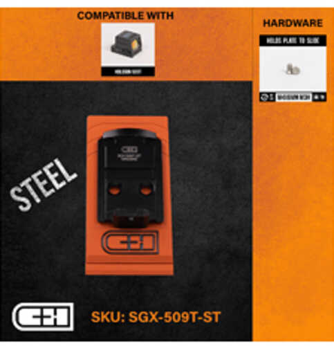 C&H Precision Weapons Sig P320 X Series Holosun 509T Mount Black Fits Sig Sauer X-Series Anodized