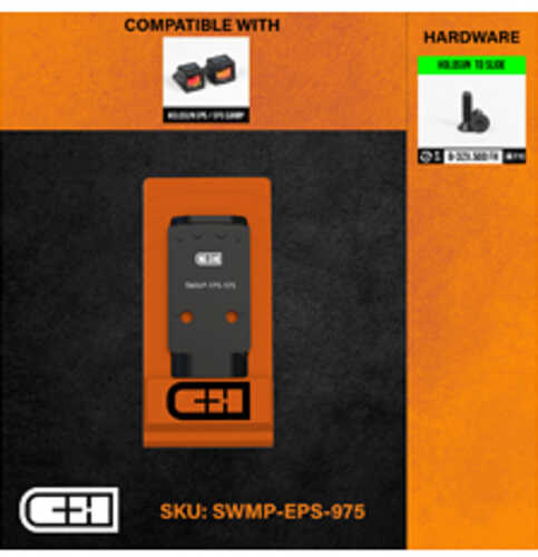 C&H Precision Weapons V4 Optic Mounting Plate Fits Smith & Wesson M2.0 C.O.R.E. For Holosun EPS/EPS Carry Anodized Finis