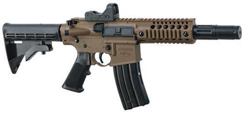 Crosman Bushmaster MPW w/Red Dot Air Rifle BB 430 Feet Per Second Black / Flat Dark Earth Adjustable Butt Stock Full Aut