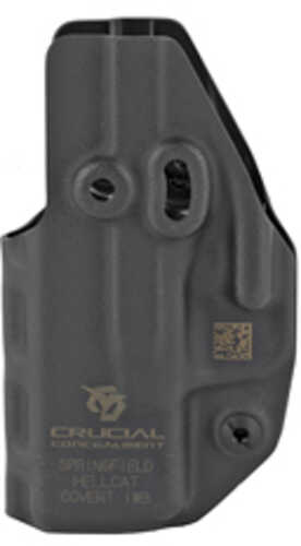 Crucial Concealment Covert IWB Inside Waistband Holster Ambidextrous Kydex Black Fits Springfield Hellcat 1112