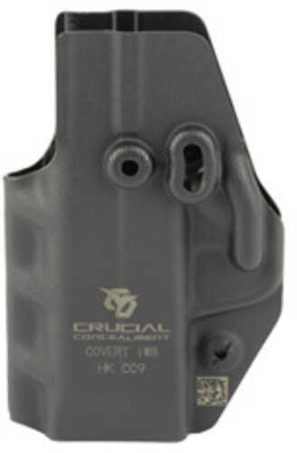 Crucial Concealment Covert IWB Holster Ambidextrous Black Kydex Fits HK CC9 1461