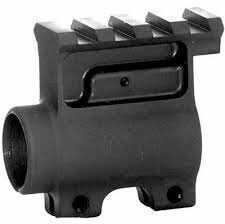 Diamondhead USA Inc. Receiver Height Gas Block W/ Rail Overhang Black AR-15 5.56 .750" 3101