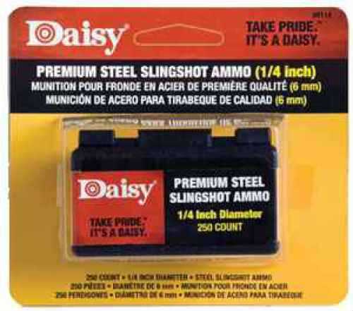 Daisy Powerline Steel Slingshot Ammo 1/4" Shot 250 Per Box 988114-446