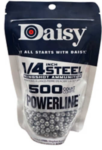Daisy Powerline 1/4" Steel Ball 500 Count Slingshot Ammo 998114-546
