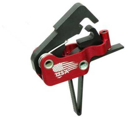 Elftmann Tactical AR-15 Service Drop In Trigger Adjustable Straight Red/Black