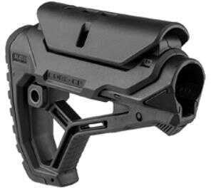 FAB Defense GL-Core CP Buttstock for Mil-Spec And Commercial Tubes Includes Additional Cheek Rest Fits AR-15 Black Fini