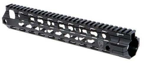 Fortis Manufacturing Inc. REV II Free Float Rail System 12" Continuous Picatinny Top KeyMod at 3/6/9 Oclock Black