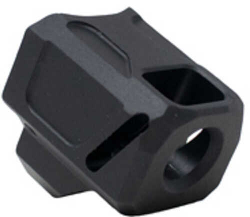 Faxon Firearms EXOS-553 Compensator 9MM Fits Glock 17/19/34 Gen 5 Anodized Finish Black FXFF-P-A-COMP-DS-G-03