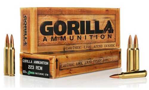 223 Rem 69 Grain Boat Tail Hollow Point 20 Rounds Gorilla Ammunition Remington