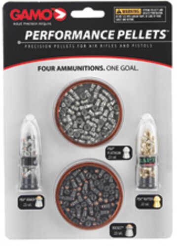 Gamo Combo Pack Precision Pellets .22 (Rocket PBA Platinum Armor Raptor) Blister Card 225/Pack 632092855