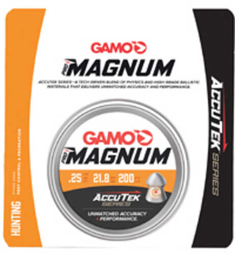 Gamo USA Accutek Pro Magnum 25 Cal 200 Per Tin 6321736254