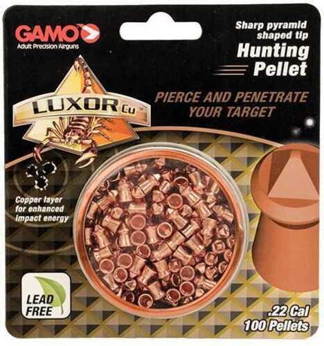 Gamo Luxor Cu Sharp Pyramid Pellets .22 Nose Tin 100 Count 632282154