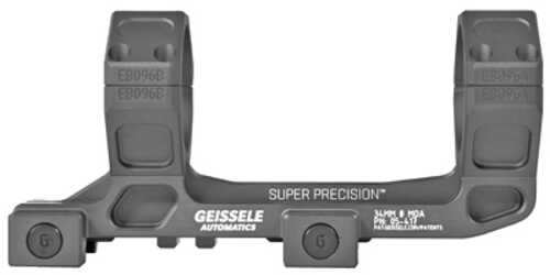 Geissele Automatics Super Precision Scope Mount/Ring Combo Standard Black Anodized Aluminum 34mm Tube Picatinny Rail Mou