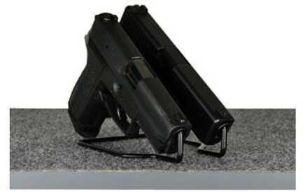GSS DUELIES Double Pistol Stand 2-Pack Holds 4 Guns