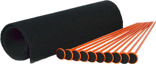 Gun Storage Solutions Rifle Rods Fit .22 Caliber and Larger 16" Length Orange Includes 15"x19" Shelf Liner 10 Pack RR10S