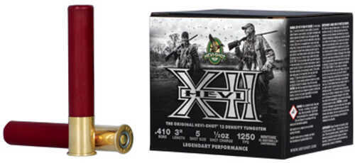 HEVI-Shot Hevi-XXI 410 Bore 3" Chamber #5 Shot Tungsten Pellets 25 Round Box HS54105
