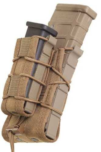 High Speed Gear Double Rifle Taco Dual Magazine Pouch Molle Fits Most Magazines Hybrid Kydex And Nylon Coyote Brow