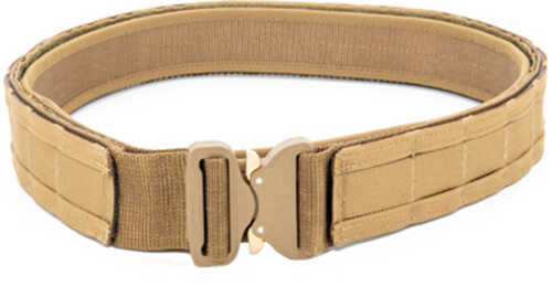 Haley Strategic Partners D3 Belt 1" Molle Mounting Cobra Buckle Enclosure Large 2" Nylon Webbing Construction Coyote Bro