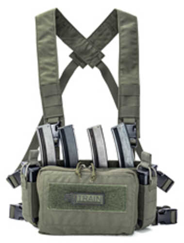 Haley Strategic Partners D3cr Micro Chest Rig Nylon Construction Ranger Green Includes (1) Large Open Pouch (2) Pistol M
