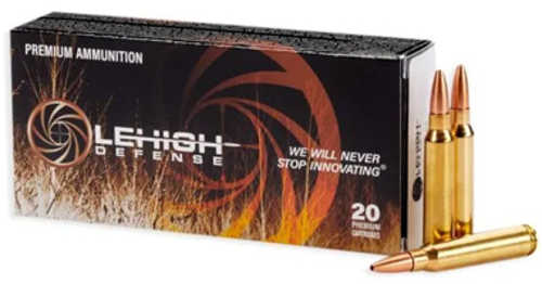 Lehigh Defense Controlled Chaos .223 Remington 55 Grain Fracturing Tip BTHP 20 Round Box LA223-55-CC