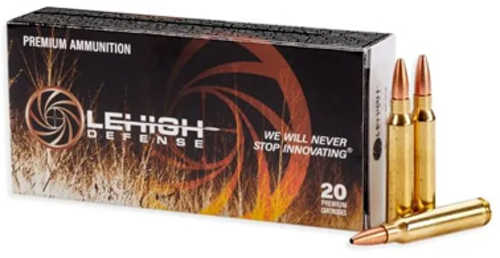 Lehigh Defense Controlled Chaos .223 Remington 62 Grain Fracturing Tip BTHP 20 Round Box LA223-62-CC